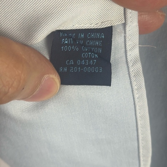 Blu by Polifroni Light Blue Classic Dress Shirt Button-Down Style Size 15.5 - Picture 9 of 9